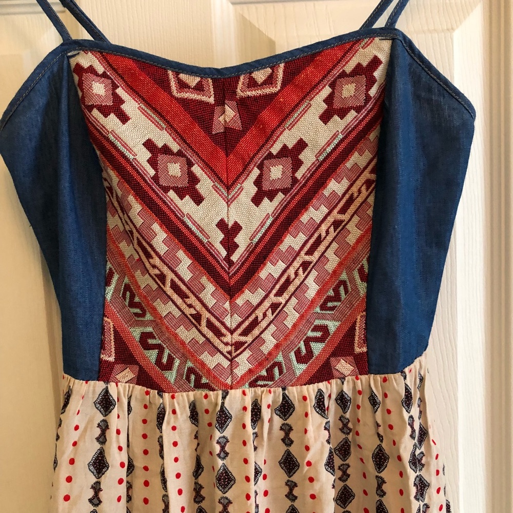 Flying Tomato tapestry bodice mini dress SZ M